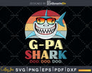 Retro Vintage G-Pa Baby Shark Funny Birthday Shirt Svg Png