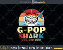 Retro Vintage G-Pop Baby Shark Funny Birthday Shirt Svg Png