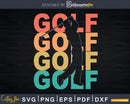 Retro Vintage Golf Golfing Svg Dxf Cricut Cut Files