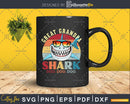 Retro Vintage Great Grandpa Shark Doo Svg Png Files