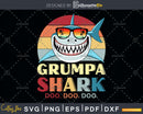 Retro Vintage Grumpa Shark Doo Svg Png Files For Cricut