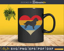 Retro Vintage Heart Newfoundland Png Svg Files For Cricut