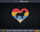 Retro Vintage Heart Newfoundland Png Svg Files For Cricut
