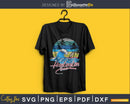 Retro vintage Huntington Beach Sunset Surfing svg craft cut