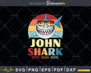 Retro Vintage John Shark Doo Svg Png Dxf Cut Files