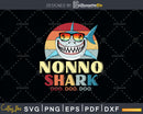 Retro Vintage Nonno Shark Doo Svg Png Dxf Cut Files
