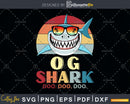 Retro Vintage Og Shark Doo Svg Png Dxf Cut Files