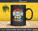 Retro Vintage Pap Shark Doo Svg Png Dxf Cut Files