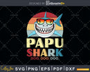 Retro Vintage Papu Shark Doo Svg Png Cricut Files