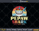 Retro Vintage Pepaw Shark Doo Svg Png Dxf Cut Files