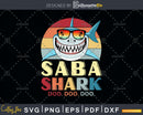 Retro Vintage Saba Shark Doo Svg Png Dxf Cut Files