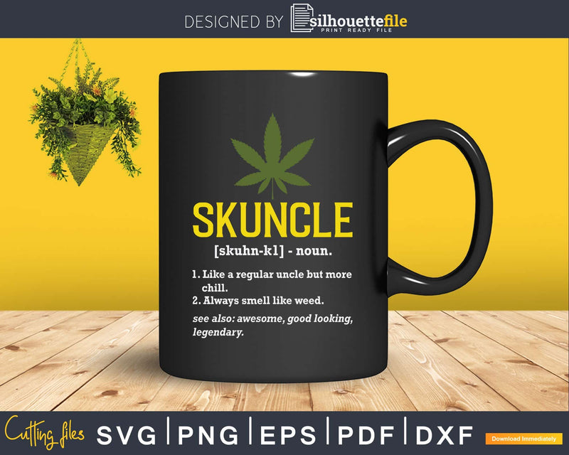 Retro Vintage Skuncle Definition Svg Fathers Day Uncle Gift