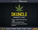 Retro Vintage Skuncle Definition Svg Fathers Day Uncle Gift