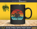 Retro vintage style design Helicopter Pilot svg craft cut