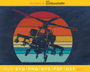 Retro vintage style design Helicopter Pilot svg craft cut