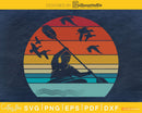 Retro vintage style design Kayak Kayaking Kayaker svg craft
