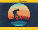 Retro vintage style design Mountain Bikers Biking svg craft