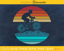 Retro vintage style design Mountain Bikers Biking svg