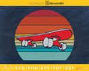 Retro vintage style design Skateboarder svg craft cut