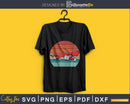 Retro vintage style design Skateboarder svg craft cut