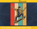 Retro vintage style design Skateboarding Skateboarder svg