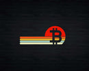 Retro Vintage Sunset Btc Bitcoin Svg Printable Cut Files
