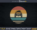 Retro Vintage Sunset Off Road Car Svg Cricut Cut File