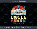 Retro Vintage Uncle Shark Doo Svg Png Dxf Cut Files