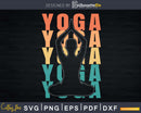 Retro Vintage Yoga Gift For Yogis Svg Instant Cut Files