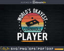 Retro World’s Okayest Cornhole Player Shirt Svg Dxf Png