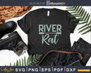 River Rat Kayaking and Canoeing Svg Dxf Cut Files