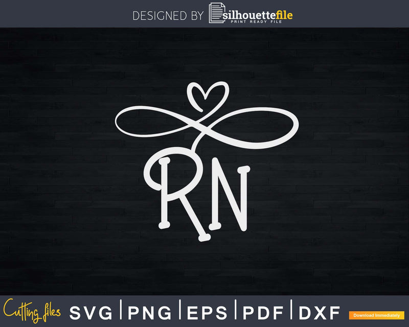 Rn Initial Heart Love Logo Template Stock Vector (Royalty Free) 767323390 |  Shutterstock