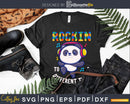 Rockin’ To A Different Tune Panda Autism Awareness Svg