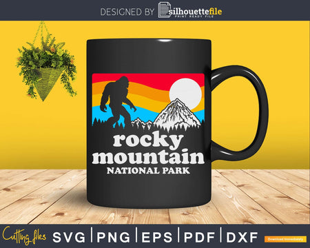 Rocky Mountain National Park Bigfoot Mountains Svg Shirt