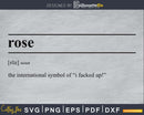Rose definition svg printable file