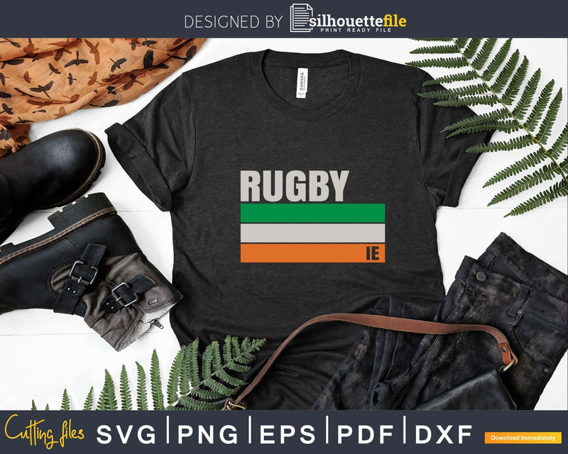 Rugby Ireland Flag Irish Pride Svg Silhouette Cut File