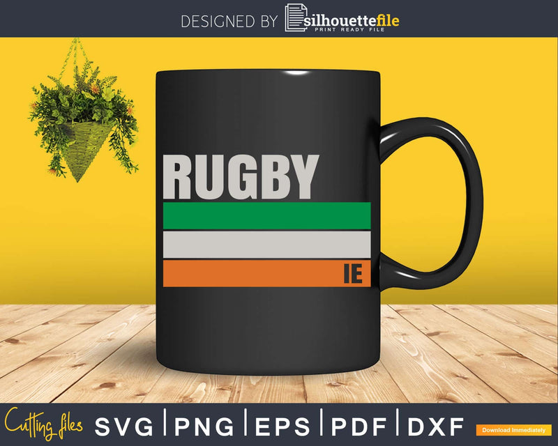 Rugby Ireland Flag Irish Pride Svg Silhouette Cut File