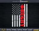 Rugby with Ball Vintage USA American Flag Svg Silhouette