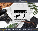 Running Motivation Raptor Chase Funny Dinosaur svg png