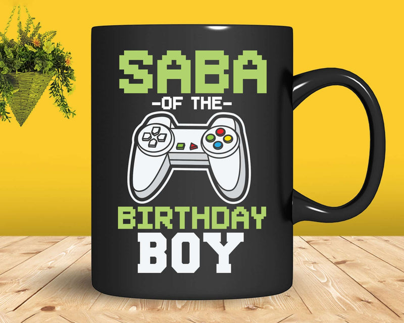 Saba of the Birthday Boy Matching Video Game shirt svg