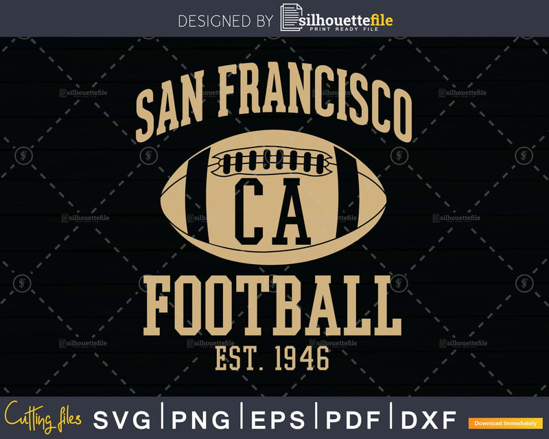 San Francisco Football The City Vintage SF Gameday svg png