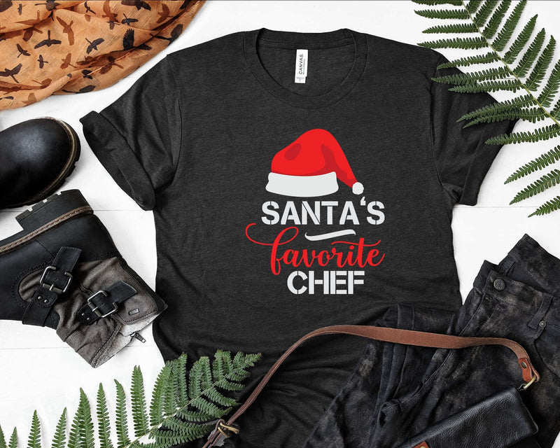 Santa’s Favorite Chef Santa Hat Christmas Light Svg Png