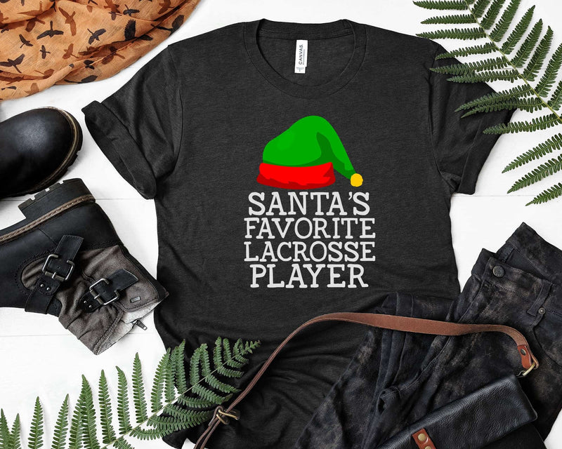 Santa’s Favorite Lacrosse Player Funny Christmas Svg Png