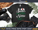 Santa’s Favorite Registered Nurse Funny Christmas Svg Dxf