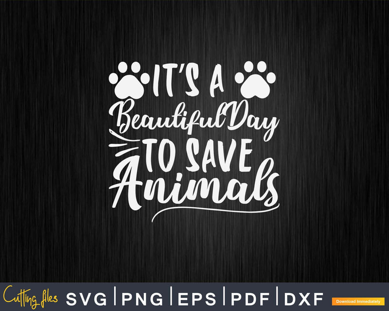 Save animals cute veterinary vet tech Svg Png Digital