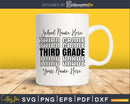School name here third grade Back to SVG Teacher Digital
