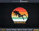 Scuba Diving Gift I Am A Scubaholic Svg Dxf Cut Files