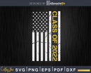 Senior Class Of 2022 Patriotic American Flag Graduation Svg