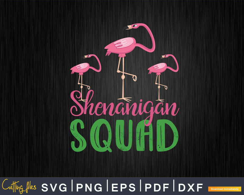 Shenanigan Squad Flamingo Leprechaun Hat St Patrick’s Day