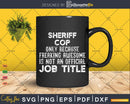 Sheriff Cop Battalion Gift